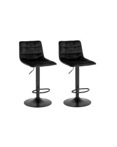 House Nordic Barhocker Middelfart 2 Stück, 86 x 55 cm, Schwarz