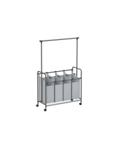 Songmics Wäschekorb  50 l, Grau