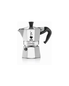 Bialetti Espressokocher La Mokina 0.5 Tassen, Silber