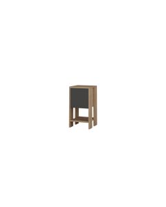 Woody Fashion Nachttisch Ema 30 x 55 x 30 cm, Anthrazit/Nature