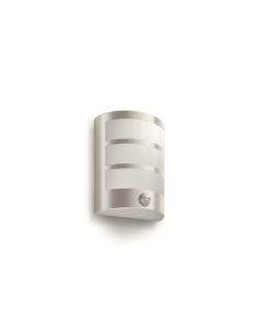 Philips myGarden Wandleuchte Python, 600 lm, Edelstahl + Bew.melder