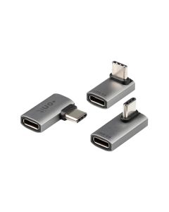 onit USB-Adapter gewinkelt USB-C Stecker - USB-C Buchse, 3-teilig