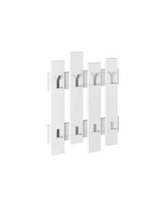 Woody Fashion Wandgarderobe Wave 64 x 79 x 4 cm, Weiss