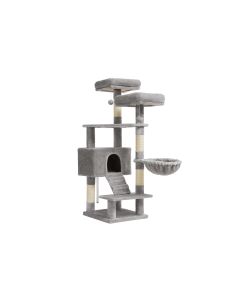 Feandrea Kratzbaum 142 cm, Grau/Beige