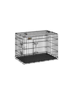 Feandrea Hundekäfig mit 2 Türen, 92.5 x 57.5 x 64 cm, Schwarz