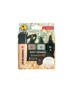 STABILO Textmarker BOSS ORIGINAL NatureColors 4er Set