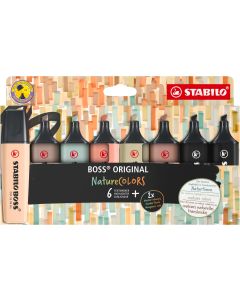 STABILO Textmarker BOSS ORIGINAL NatureColors 8er Set