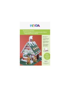 Heyda Deko-Bastelset Knusperhaus weisser Karton, A4