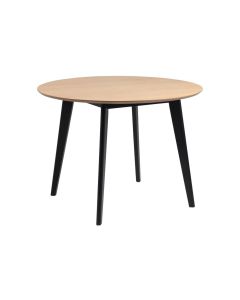 AC Design Tisch Roxby Ø 105 x 76 cm, Nature/Schwarz