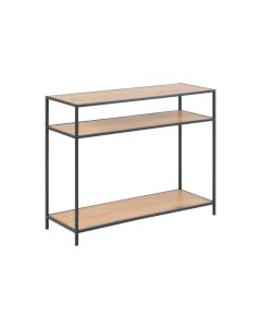 AC Design Konsolentisch Seaford 100 x 35 x 79 cm, Nature/Schwarz