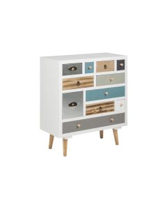 AC Design Kommode Thais 70 x 32 x 81 cm, Mehrfarbig