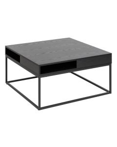 AC Design Couchtisch Willford 80 x 80 x 40 cm, Schwarz