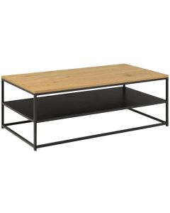 AC Design Couchtisch Gila 120 x 60 x 42 cm, Nature/Schwarz