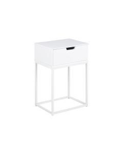 AC Design Nachttisch Mitra 40 x 30 x 61,5 cm, Weiss