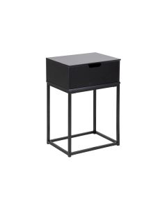 AC Design Nachttisch Mitra 40 x 30 x 61,5 cm, Schwarz