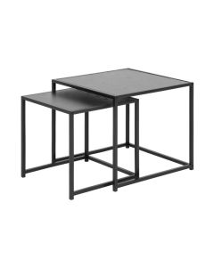 AC Design Couchtisch Seaford 2 Stück, Schwarz