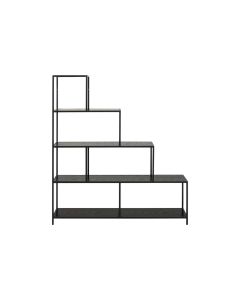 AC Design Regal Seaford 135 x 35 x 150 cm, Schwarz