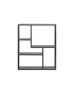 AC Design Wandregal Seaford 75 x 20 x 91 cm, Schwarz
