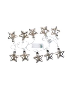 COCON LED-Lichterkette Glasstern, 180 cm