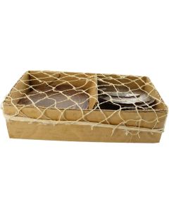 CHALET Aufsteller Capiz Muscheln Braun