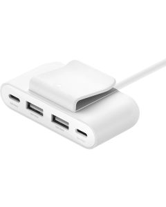 Belkin USB-Hub 4-Port USB Charge Weiss