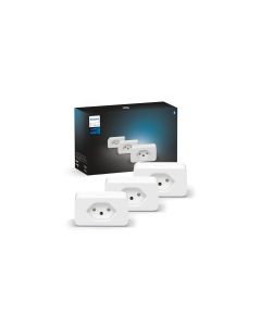 Philips Hue Zubehör Smart Plug Steckdose 3er Set CH Weiss, Bluetooth