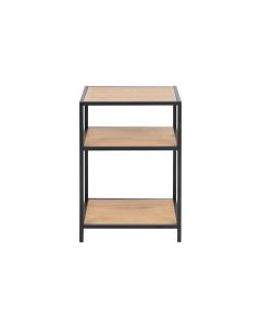 AC Design Nachttisch Seaford 42 x 35 x 63 cm, Nature/Schwarz