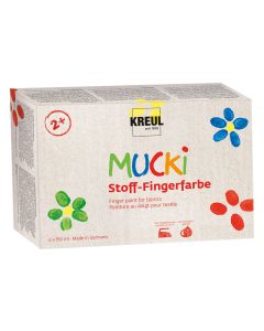 Kreul Fingerfarbe Kreul Mucki 150 ml, 6 Stück
