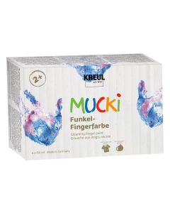 Kreul Fingerfarbe Mucki 150 ml, 6 Stück