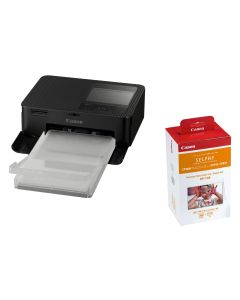 Canon Fotodrucker Selphy CP1500 Schwarz inkl. Papier und Tinte