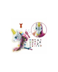 Lexibook Einhorn Frisierkopf mit Musik und Zubehör