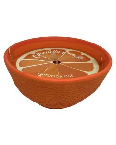 Dameco Gartenkerze Orange D: 12.5 cm H: 6 cm