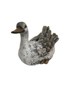 Dameco Dekofigur Ente Grau, 31.8 x 18.7 x 23.5 cm