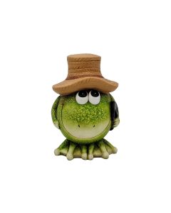 Dameco Dekofigur Frosch mit Hut 16 x 16.5 x 23.2 cm