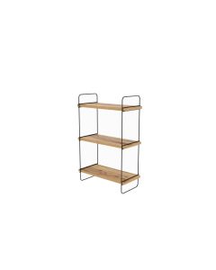 Woody Fashion Wandregal Pulalis 40 x 66 x 20 cm, Braun