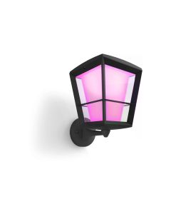 Philips Hue White & Color Ambiance Econic Outdoor Wandl. Stehend Schwarz