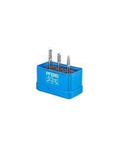 Pferd Hartmetallfrässtifte-Set 3-tlg. Fräser-Ø 6 mm, Schaft-Ø 6 mm