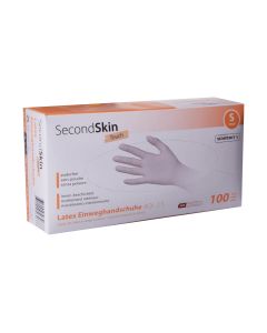 SecondSkin Einweghandschuh Latex Touch S, Beige, 100 Stück