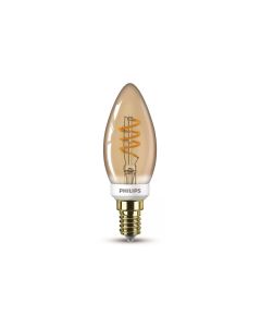Philips Lampe LEDcla 15W B35 E14 GOLD D Warmweiss
