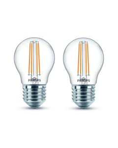 Philips Lampe LEDcla 40W E27 P45 WW CL ND 2PF Warmweiss