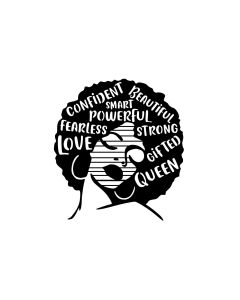 Wallxpert Wanddekoration Love Fearless Smart 64 x 70 cm