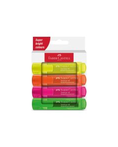 Faber-Castell Textmarker 46 Superfluorescent 4er Etui Karton