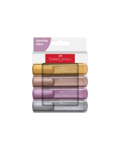 Faber-Castell Textmarker 46 Metallic 4er Etui, Karton