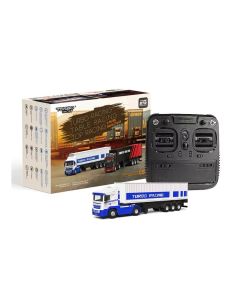 Turbo Racing Lastwagen C50 mit Anhänger Weiss, 1:76, RTR