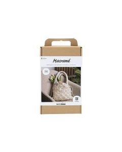 Creativ Company Bastelset Macramé Tasche Weiss
