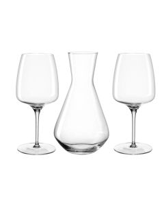 Leonardo Karaffe Cesti 1.2 l, 3-teilig, Grau/Transparent