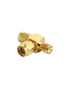 Delock Antennenadapter T-Stück, SMA Buchse (f) - SMA Stecker (m)