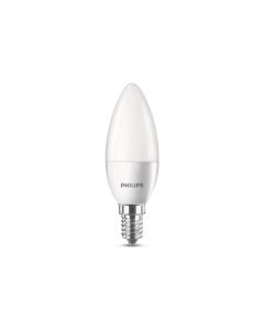Philips LED Standard Kerze, E14 4er-Set Warmweiss 40W Ersatz, nondim