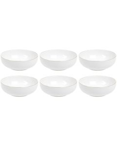FURBER Müslischale Ø 16 cm, 6 Stück, Weiss/Gold
