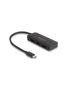 Delock 3-Port Signalsplitter 4K 30 Hz, USB-C - 3x DisplayPort